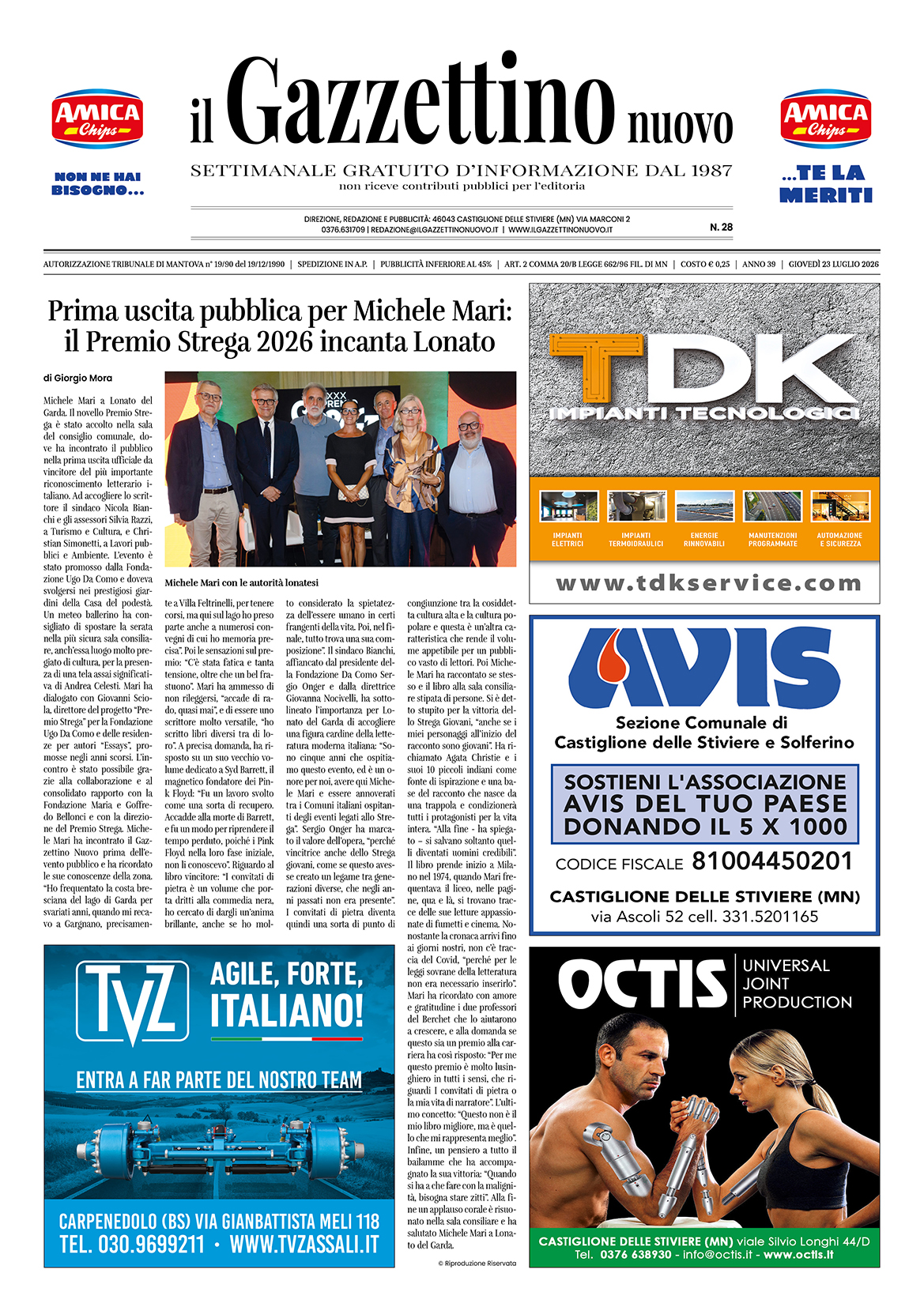 23 luglio 2026